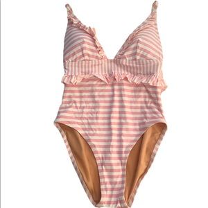 NWT J.Crew Ruffle one piece swimsuit